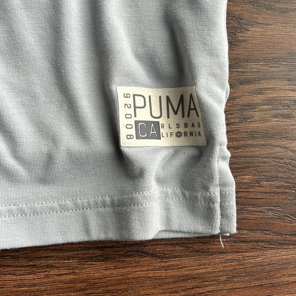 Puma Gray Polo Shirt with Blue Accent | First Tee of West Michigan | Golf | Polo - Picture 5 of 6